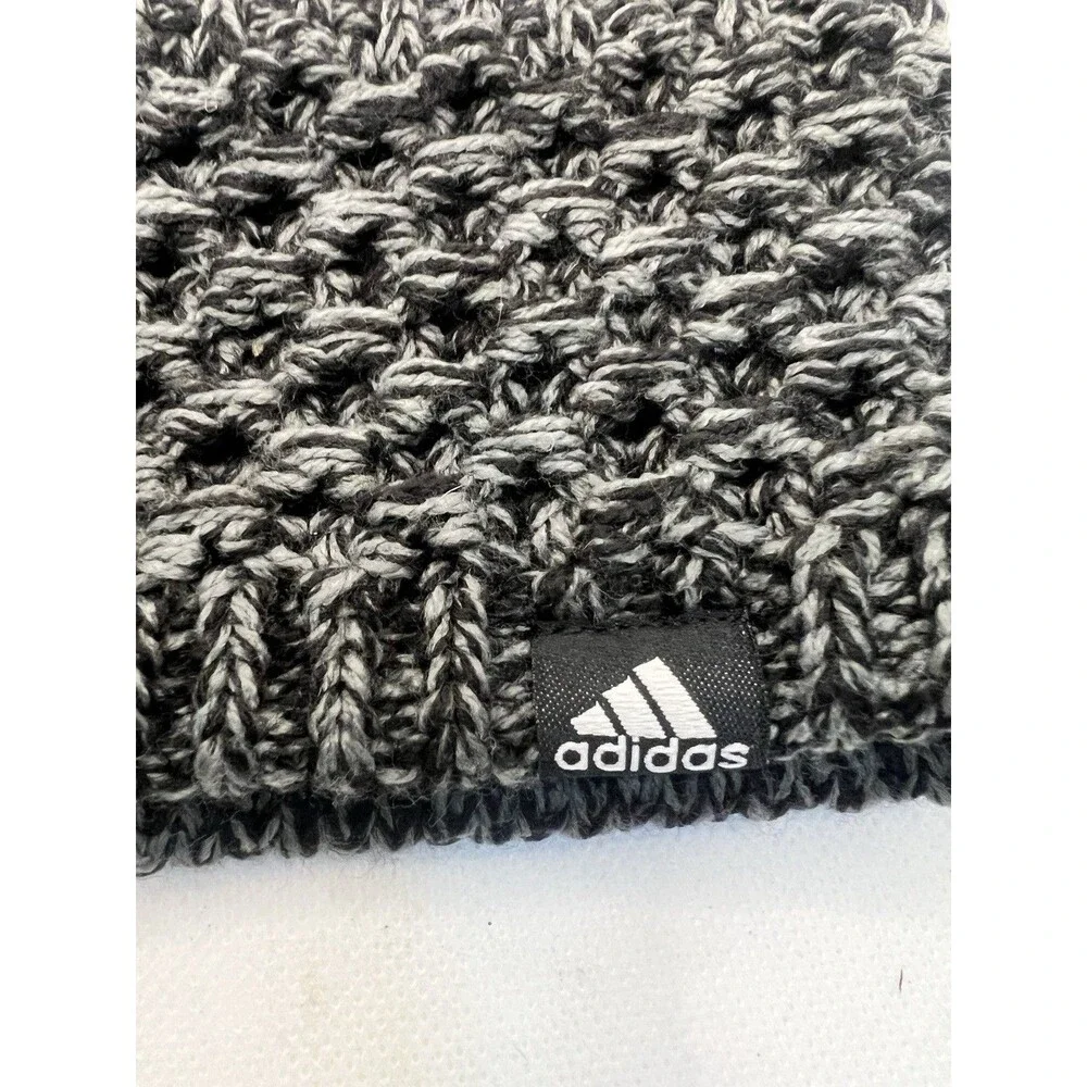 Adidas Knit Fleece Lined Headband blue black winter gray women's